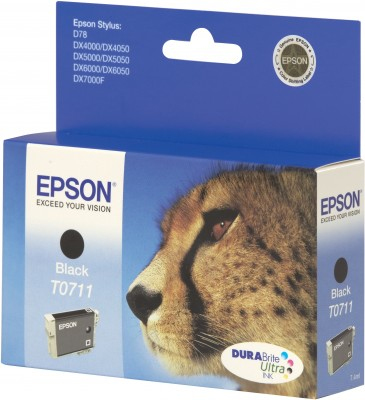 EPSON T0711 BLACK INK  CART. BL