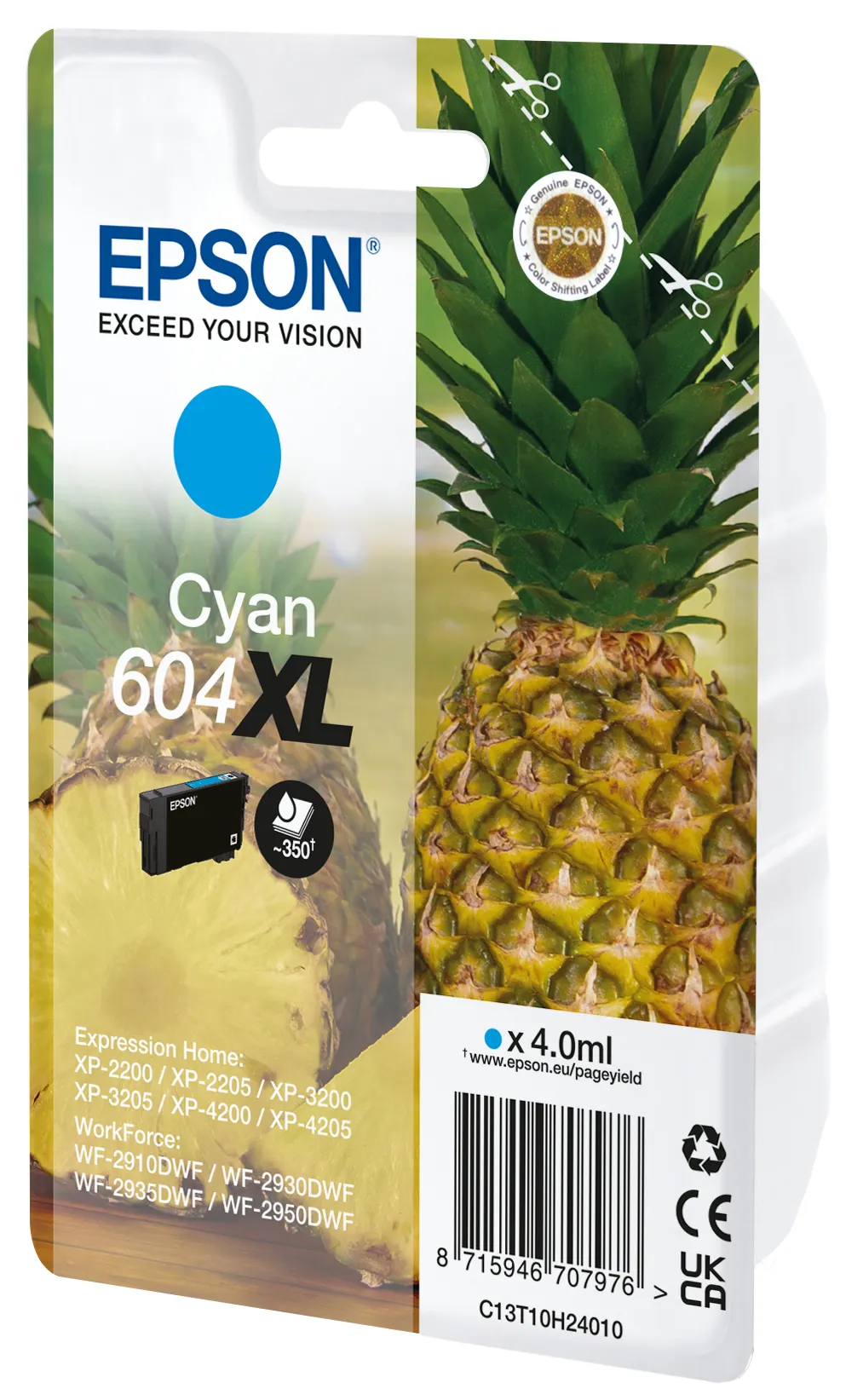 Epson 604XL ink cartridge, Cyan