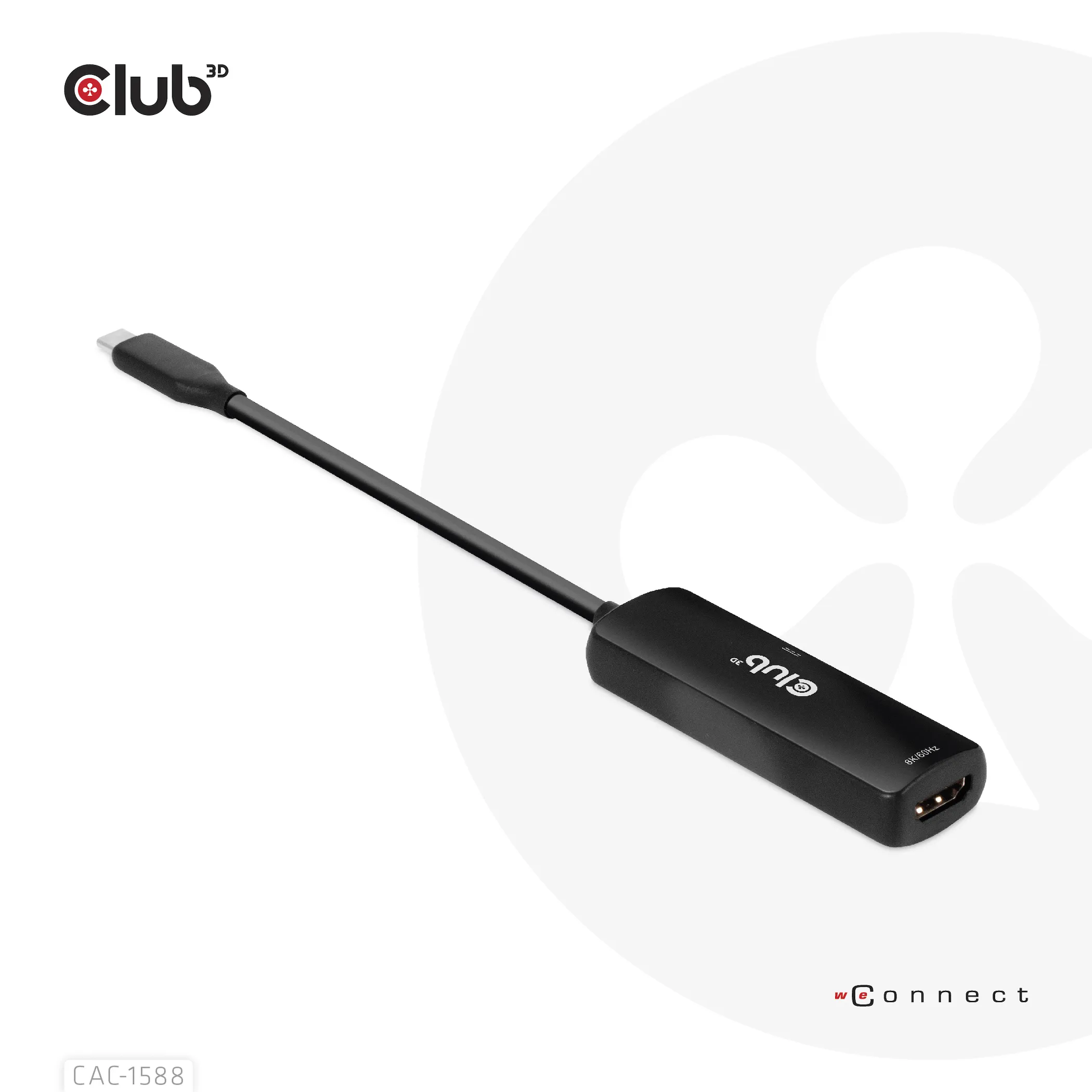 Club 3D 3.2 Gen2 USB-C - HDMI + USB-C PD 3.0 - adapter, Black Club 3D 3.2 Gen2 USB-C - HDMI + USB-C PD 3.0 - adapter, Black