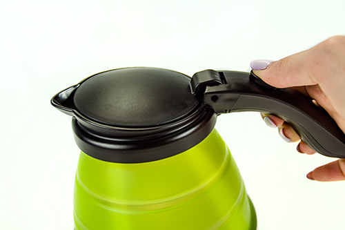 ADLER CR 1265 kettle, 0.5L, 750W, Black/Green