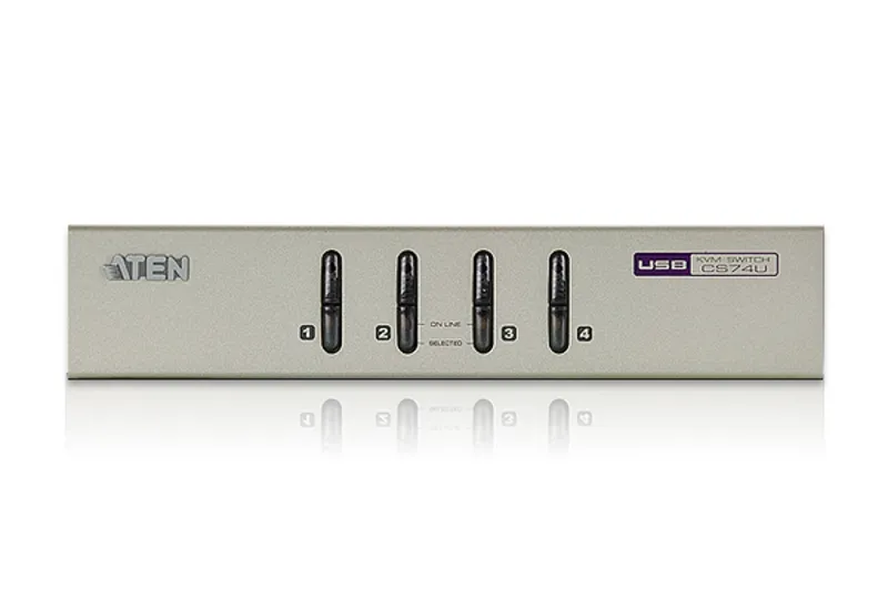 ATEN KVM-switch, 1 konsol styr 4 datorer, VGA/USB
