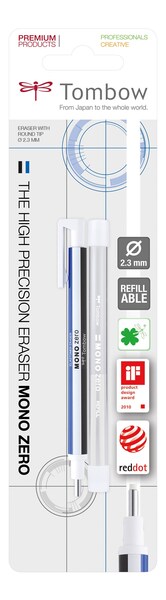 Tombow eraser pen MONO zero &oslash;2,3mm white blister