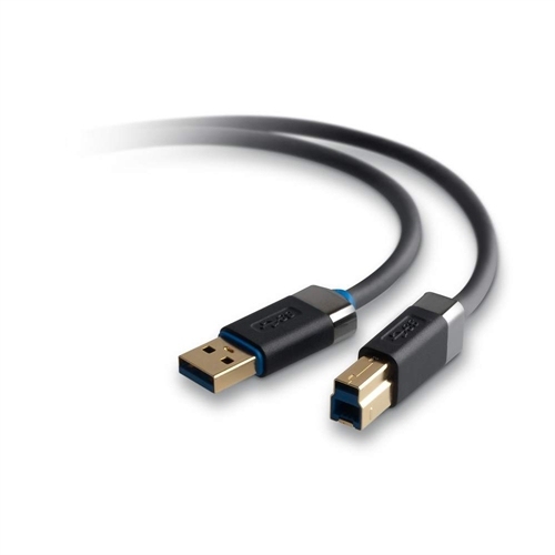 Belkin SuperSpeed USB 3.0 Cable - USB-kaapeli - USB Type A (uros) to USB Type B (uros) - USB 3.0 - 1.8 m - molded