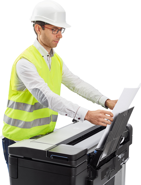 HP DesignJet T830 - 36" monitoimitulostin - v&auml;ri - mustesuihku - 914 x 2770 mm (alkuper&auml;inen) - Rulla (91,4 cm x 45,7 m), 914 x 1897 mm (media) - jopa 0.42 min/