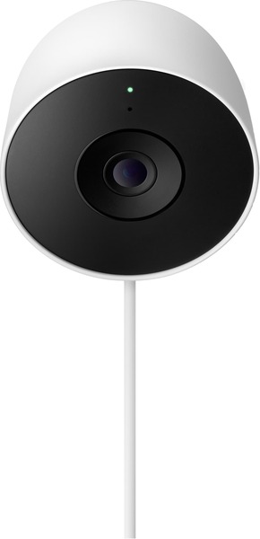 Google Nest Cam Outdoor (Generation 2, tr&aring;dbunden) - &Ouml;vervakningskamera, vit