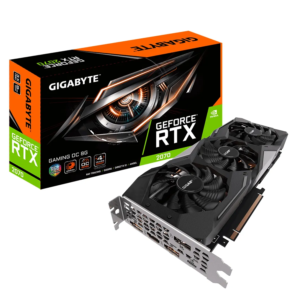 Gigabyte GeForce RTX 2070 Gaming OC 8 Gt -n&auml;yt&ouml;nohjain