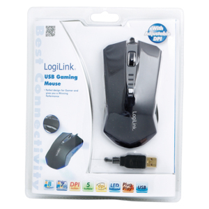 Maus USB Gaming grau/schwarz