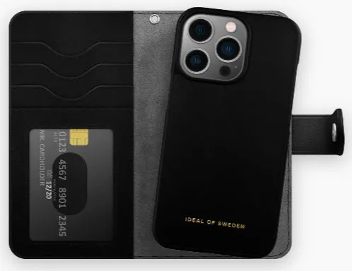 iDeal of Sweden Magnet Wallet, iPhone 14 Pro - Wallet Case, Black