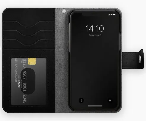 iDeal of Sweden Magnet Wallet, iPhone 14 Pro - Wallet Case, Black