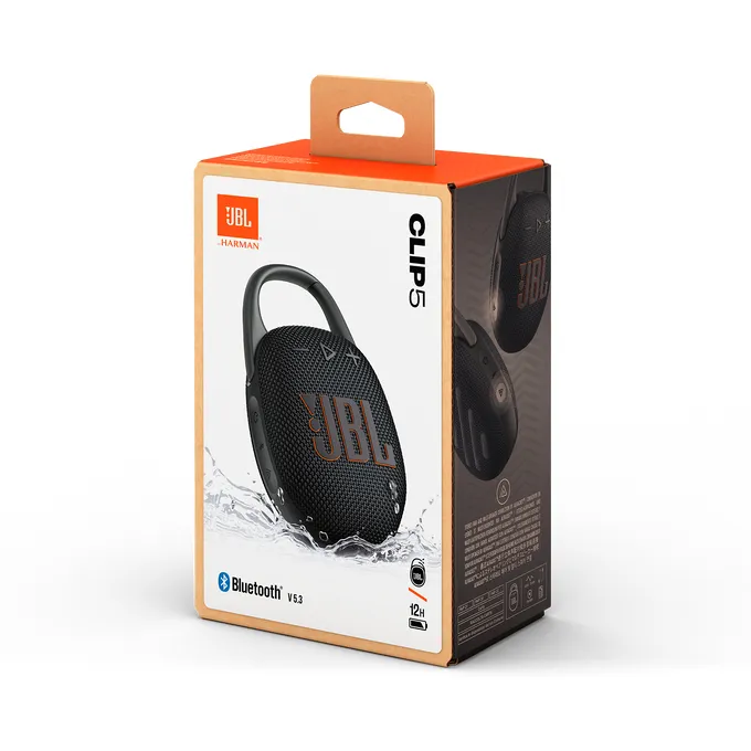 JBL Clip 5 Bluetooth - högtalare, svart