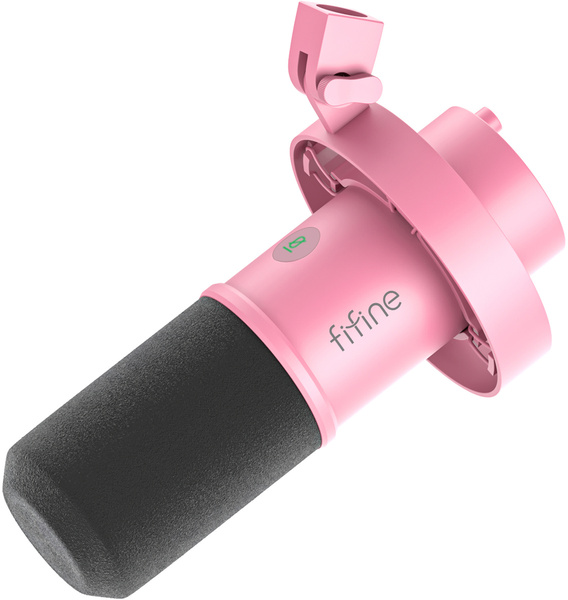 FIFINE K688P, USB/XLR, dynaaminen -mikrofoni, pinkki