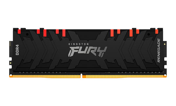 Kingston Fury Renegade RGB 8 Gt (1 x 8 Gt) DDR4 3000MHz, CL15 -muisti, Musta