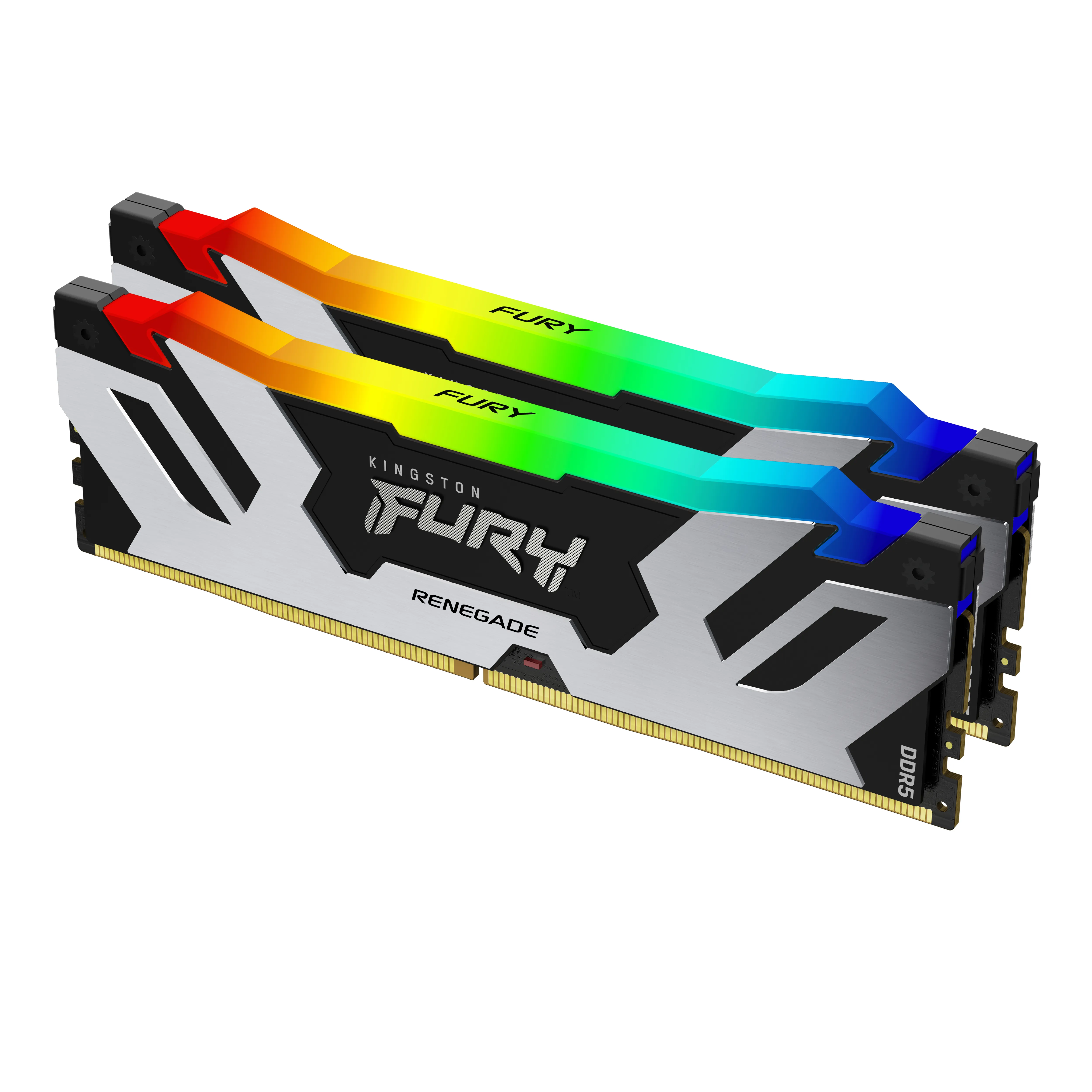 Kingston FURY 48GB 8000MT/s DDR5 CL38 DIMM (Kit of 2) FURY Renegade RGB Silver 48GB (2 x 24 GB) DDR5 8000 MT/s, CL38 - memory
