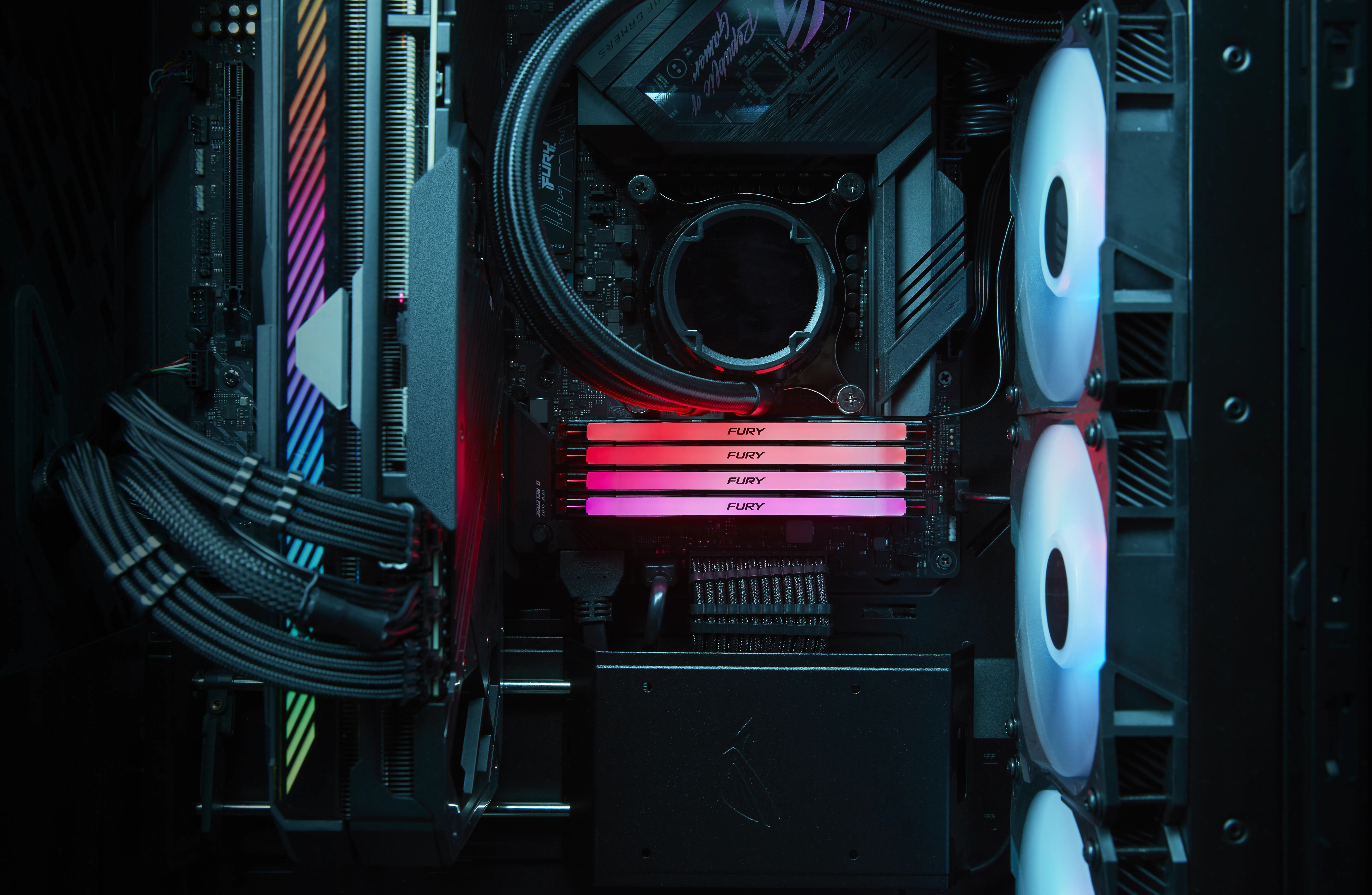 Kingston FURY 48GB 8000MT/s DDR5 CL38 DIMM (Kit of 2) FURY Renegade RGB Silver 48GB (2 x 24 GB) DDR5 8000 MT/s, CL38 - memory