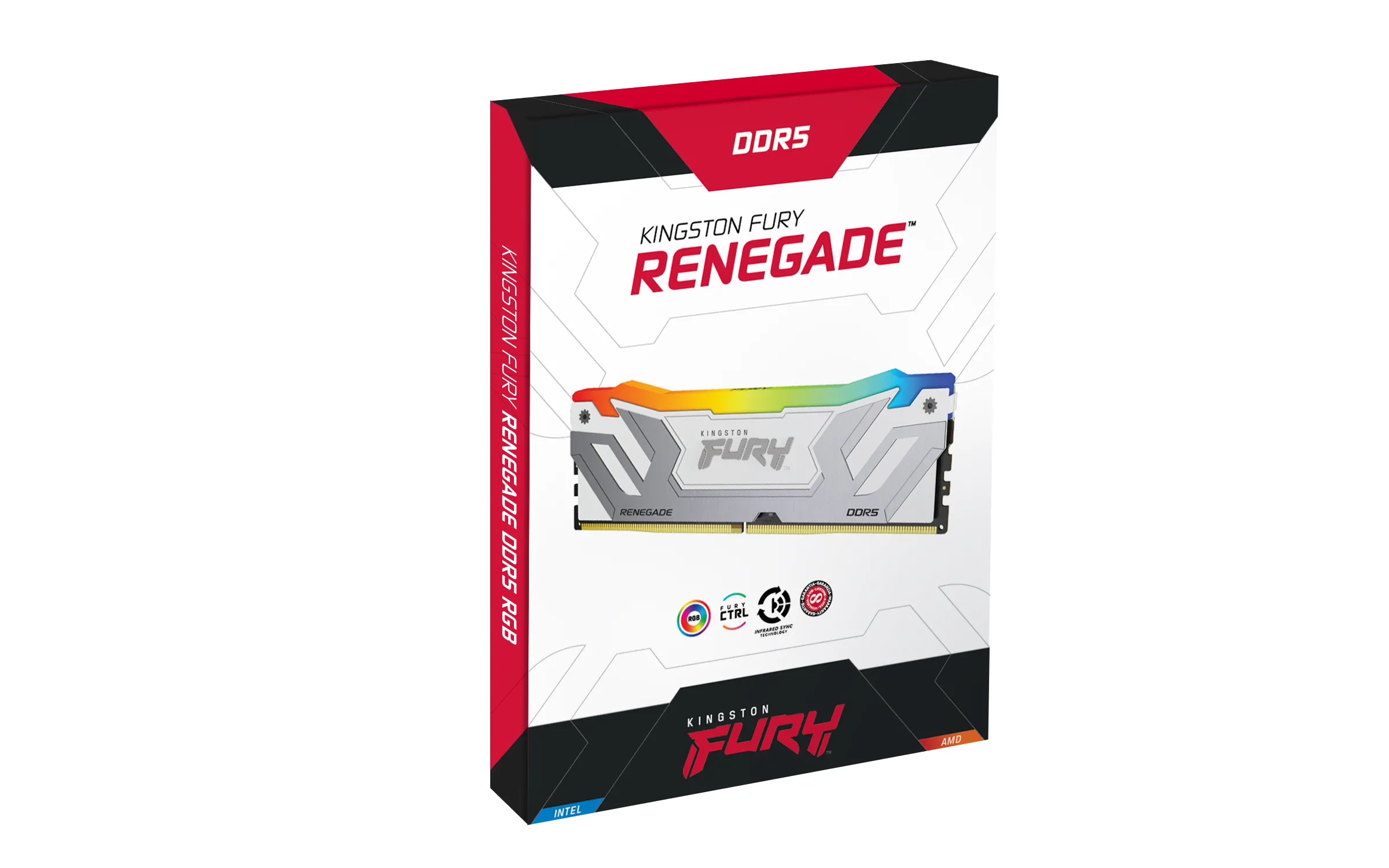 Kingston Fury Renegade RGB 48GB (2x24GB) 8400 MHz, CL40, DDR5 XMP - memory, white