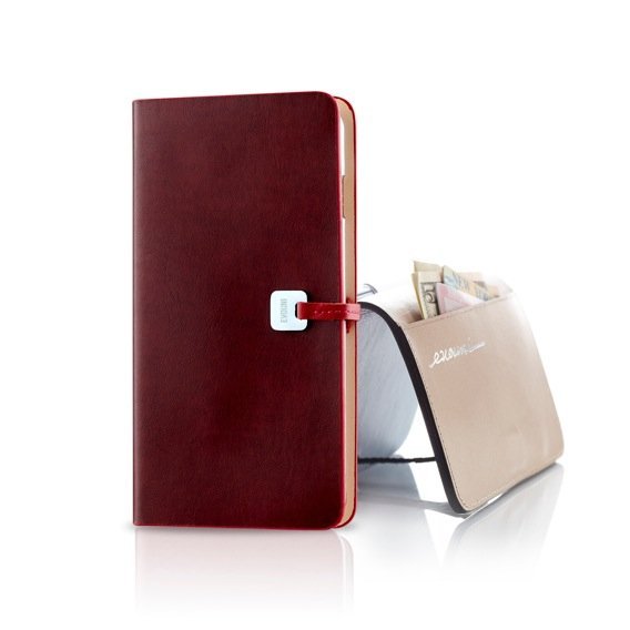 Evouni L68 Arc Wallet - Leather Wallet for iPhone 6 Red - iPhone 6 - 4,7&quot;