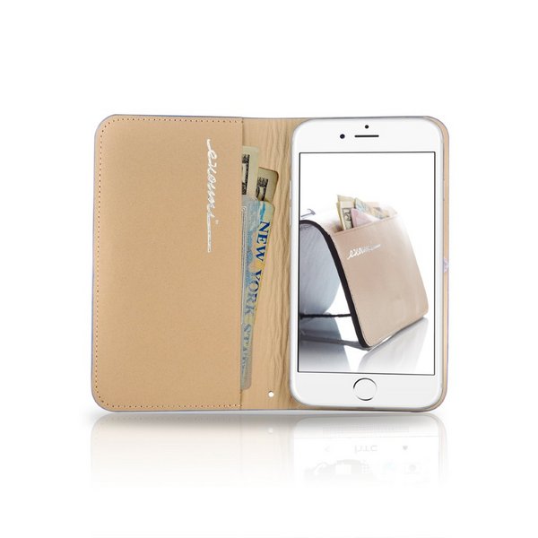 Evouni L68 Arc Wallet - Leather Wallet for iPhone 6 Red - iPhone 6 - 4,7&quot;