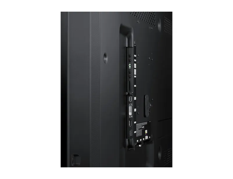 SAMSUNG DM48E 48inch Wide 16:9 Slim dir-LED 450nits Sp Bl VGA DVI 2xHDMI DP 1.2 in/out RS232 RJ45 SSSP Gen.3 (8GB) SD WiFi SBB-C PC