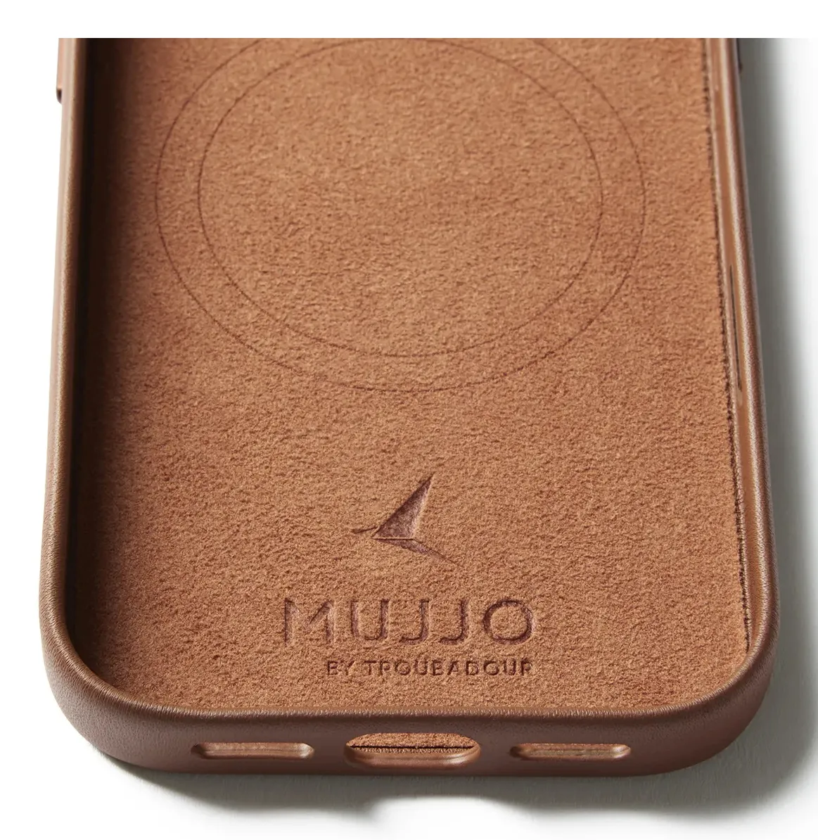 Mujjo Wallet Leather Case with MagSafe for iPhone 17 Pro, Tan