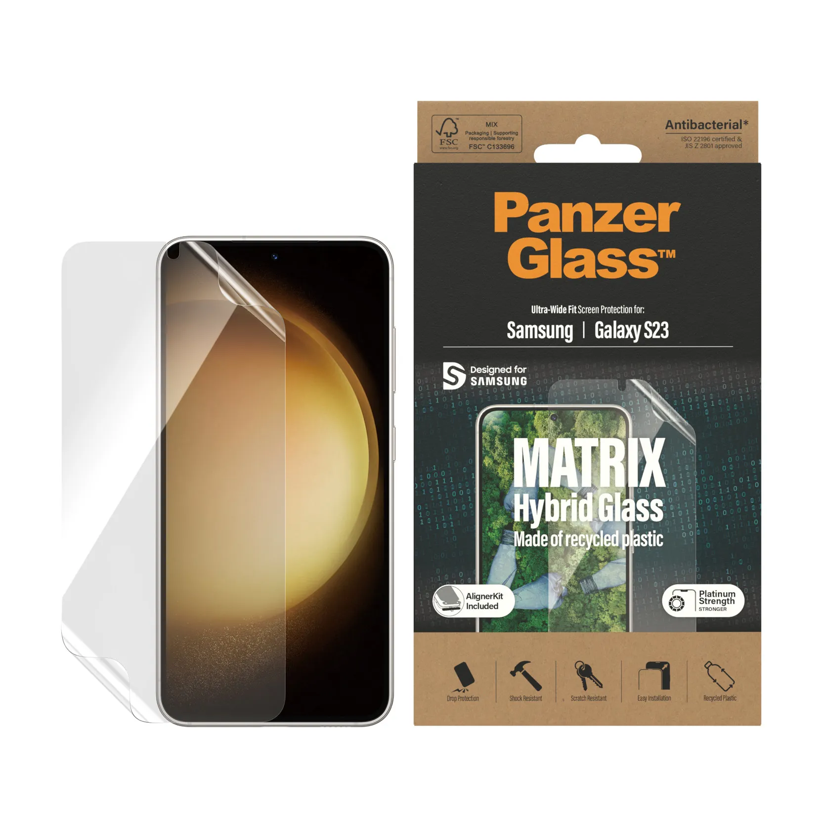 PanzerGlass Matrix Ultra-Wide Fit Alignerkit, Galaxy S23 -suojakalvo
