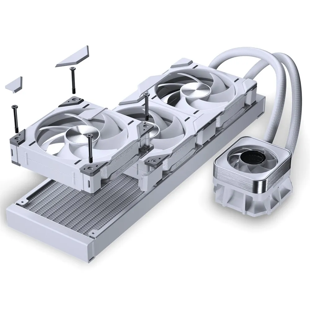 Phanteks Glacier One 420D30 DRGB AIO - liquid cooler, White