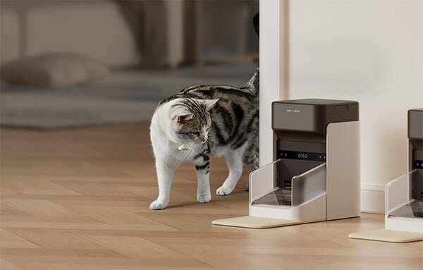PETLIBRO One RFID-&auml;lyk&auml;s automaattinen lemmikkiel&auml;inten ruokinta-automaatti PL-AF301-31B kaulustunnisteella, 3 litraa