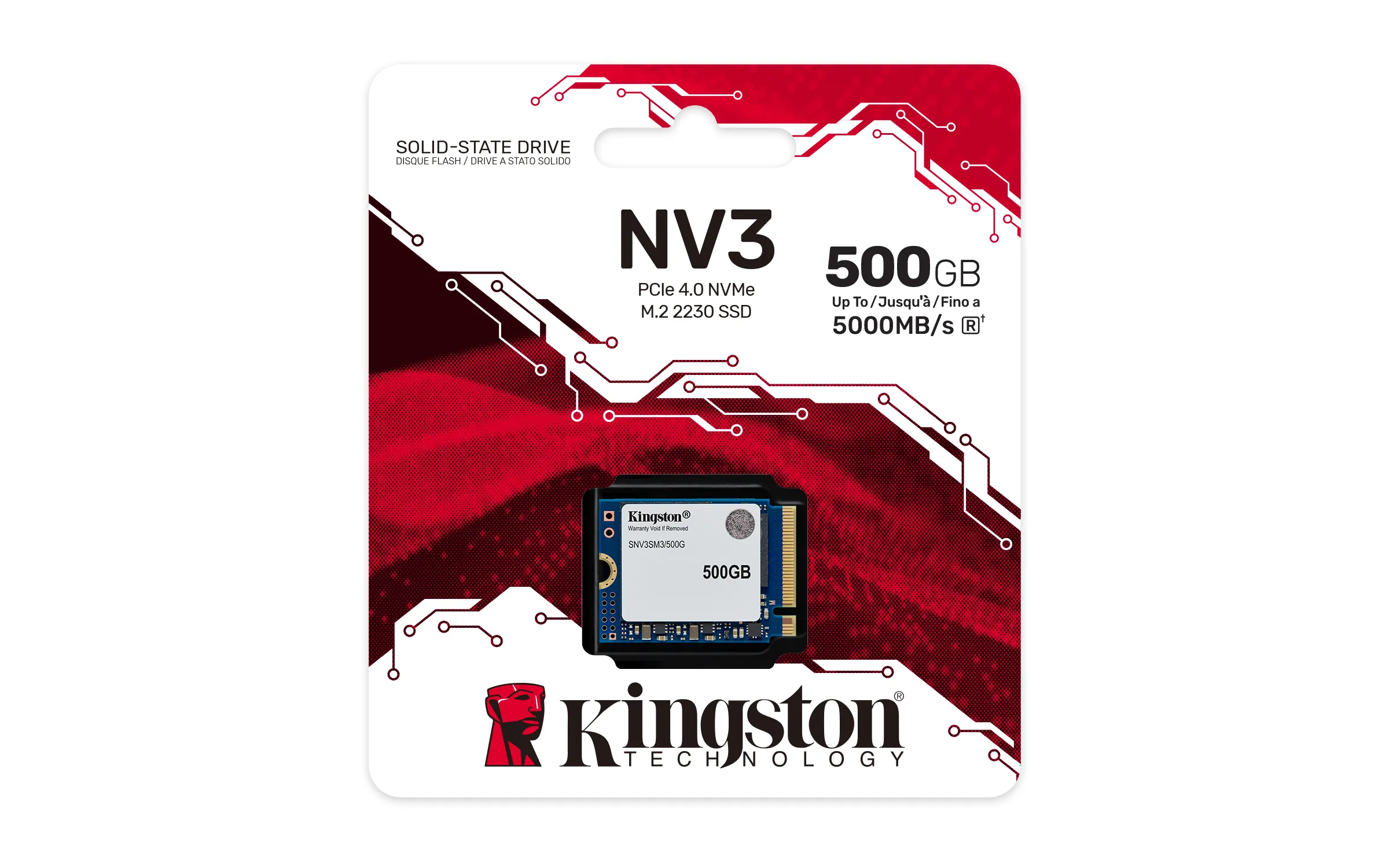 Kingston NV3 500GB, PCIe 4.0, M.2 2230 NVMe - SSD