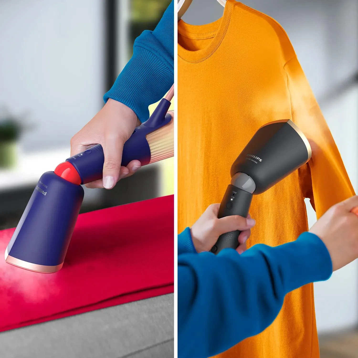 Philips STH5030/20 Handheld Steamer, 1400W, 0.12L, Marine Blue