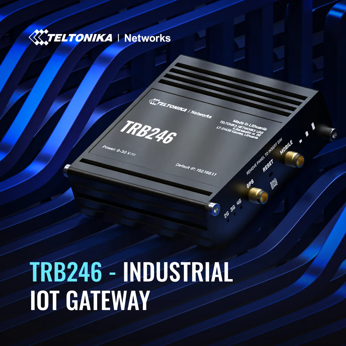 Teltonika TRB246 4G LTE - Industrial IoT Gateway, Black