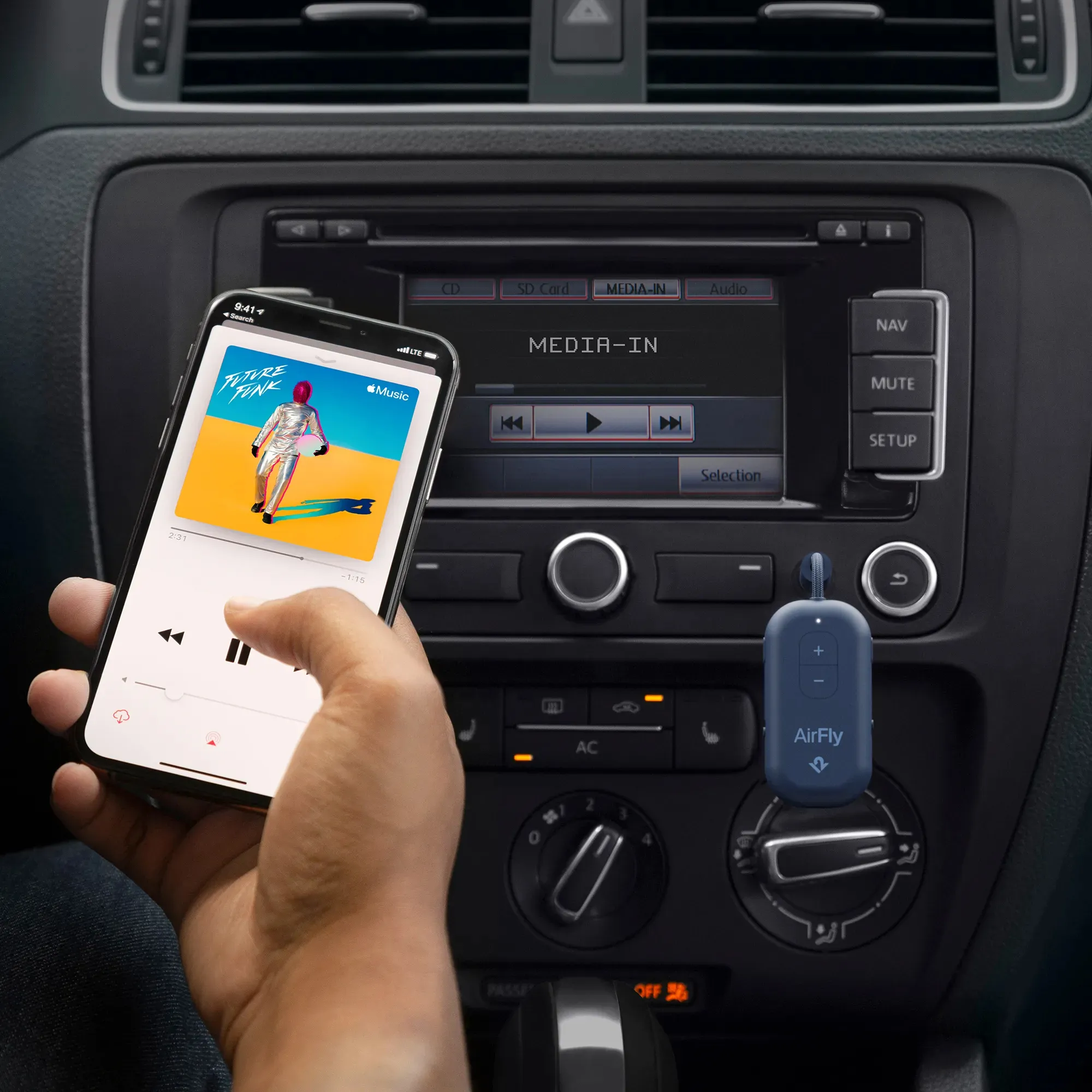 Twelve South AirFly Pro 2 Wireless Audio Adapter - Blue