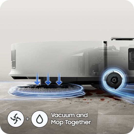 Samsung BESPOKE Jet Bot Combo AI Steam+ -robotti-imuri 2.5 L, satiini greige