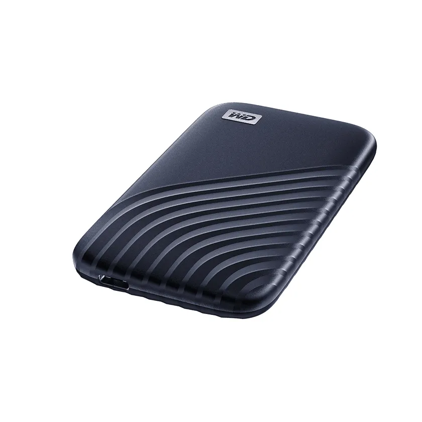 Western Digital WD My Passport SSD 2 TB extern SSD med USB 3.2 Gen 2 (USB-C), portabel, med h&aring;rdvarukryptering, med l&ouml;senordsskydd, bl&aring;
