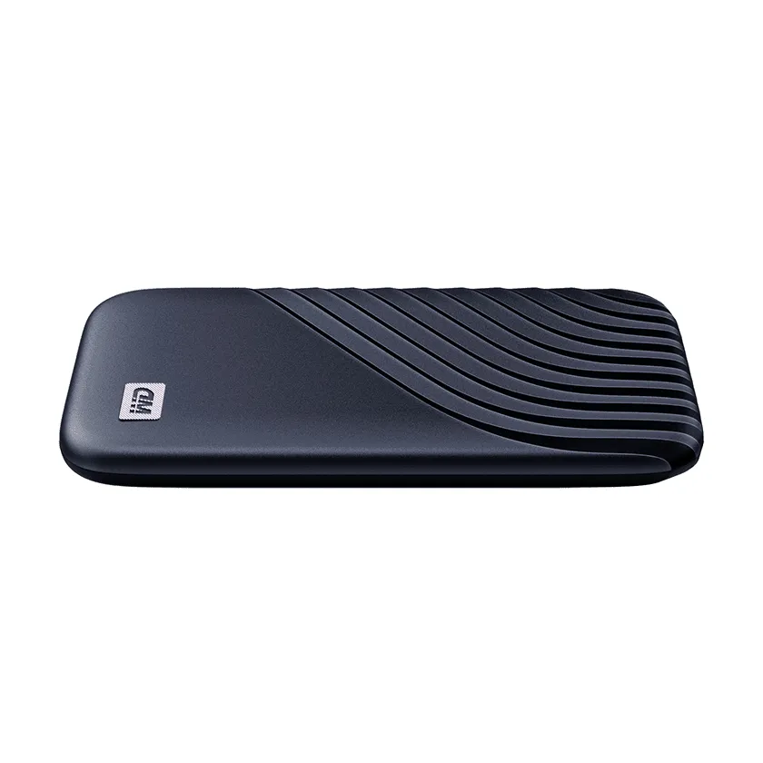Western Digital WD My Passport SSD 2 TB extern SSD med USB 3.2 Gen 2 (USB-C), portabel, med h&aring;rdvarukryptering, med l&ouml;senordsskydd, bl&aring;