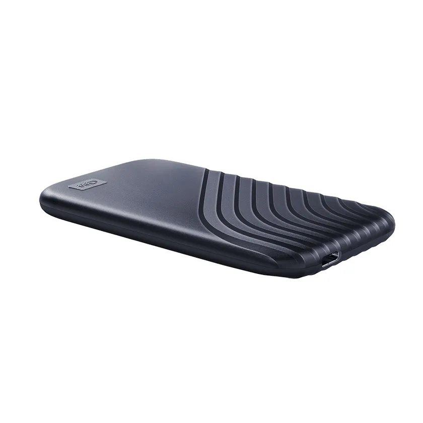 Western Digital WD My Passport SSD 2 TB extern SSD med USB 3.2 Gen 2 (USB-C), portabel, med h&aring;rdvarukryptering, med l&ouml;senordsskydd, bl&aring;