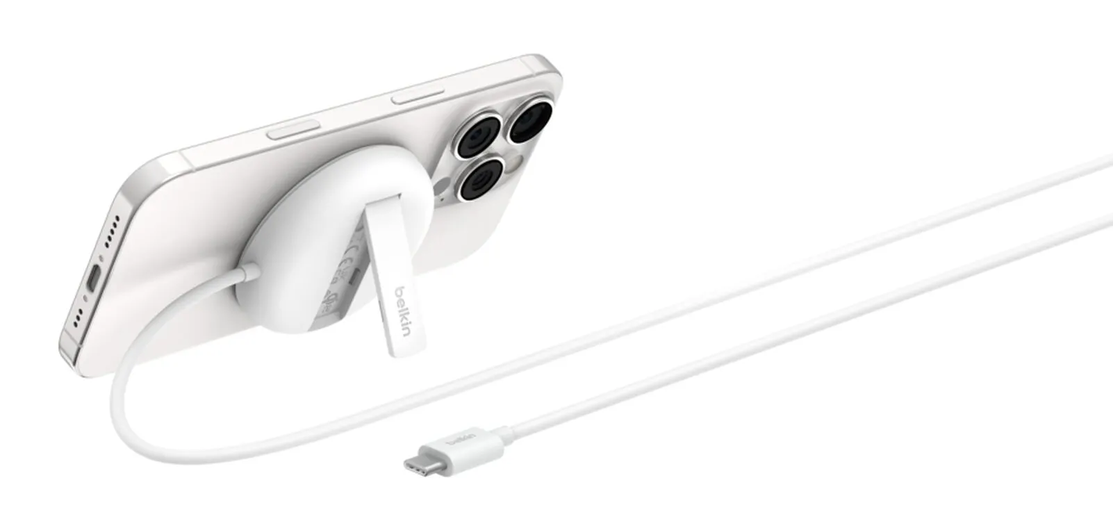 Belkin Boost Charge Qi2 15w Magnetic - trådlös laddning, Vit