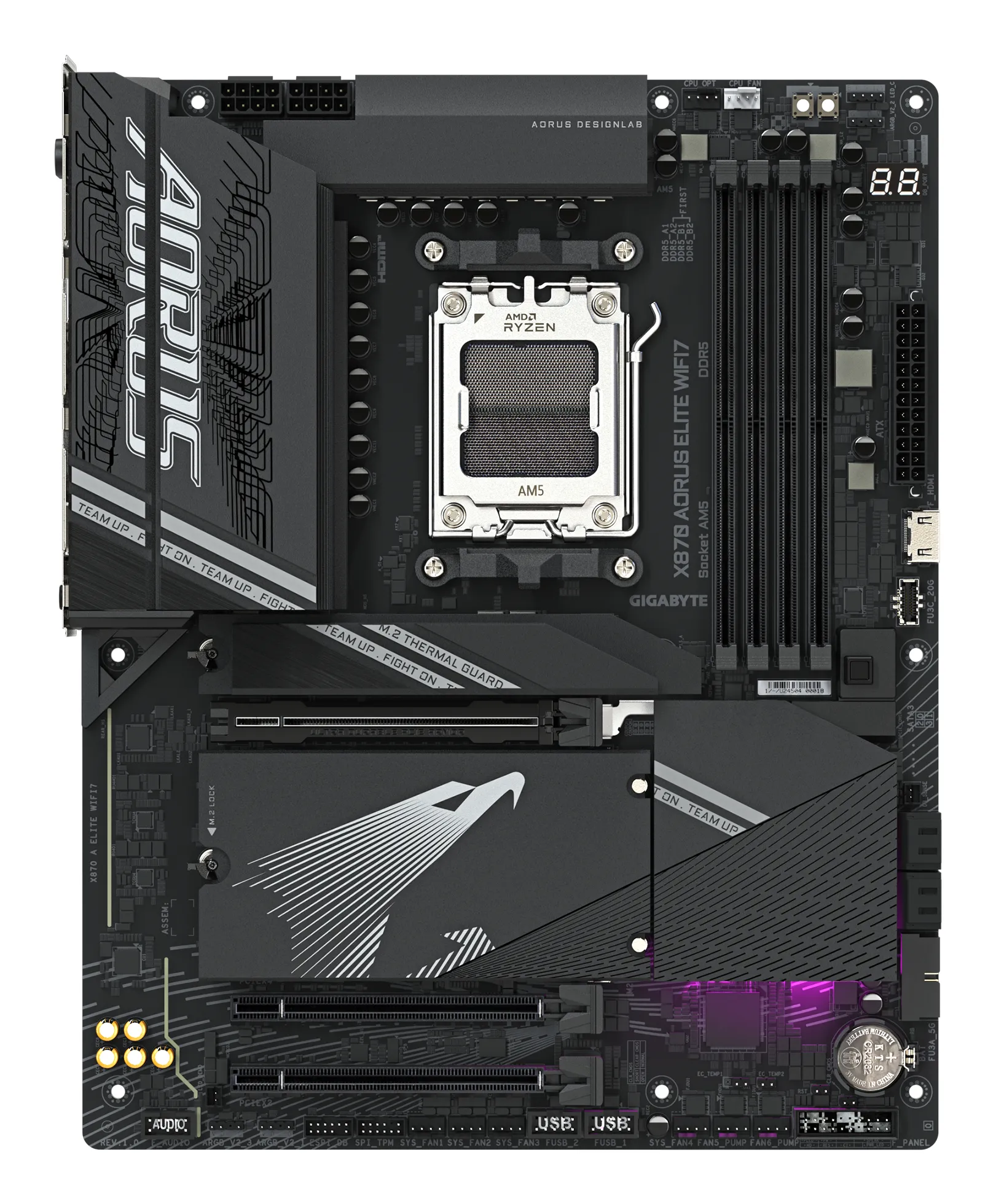 Gigabyte X870 Aorus Elite WiFi 7 AM5 ATX - moderkort