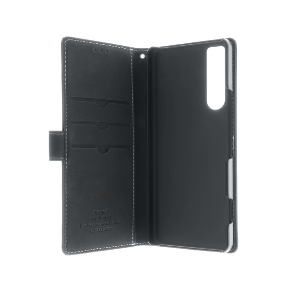 Insmat Flip Case, Xperia 5 IV - Wallet Case, Black