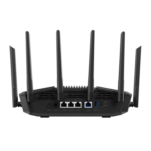 Asus RT-BE90U router, Wi-Fi 7, BE9400, Tri-band, med 2,5G WAN, svart