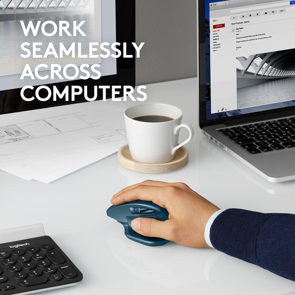 Logitech MX Master 2S - Tr&aring;dl&ouml;s Mus, Midnight Teal