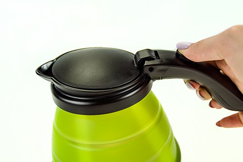 ADLER CR 1265 kettle, 0.5L, 750W, Black/Green