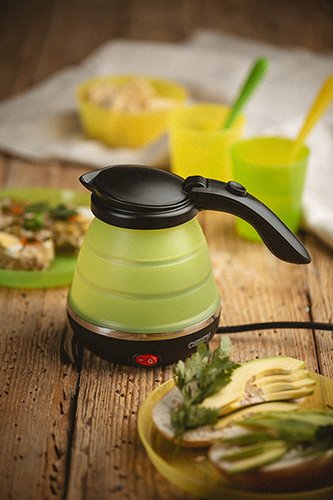 ADLER CR 1265 kettle, 0.5L, 750W, Black/Green
