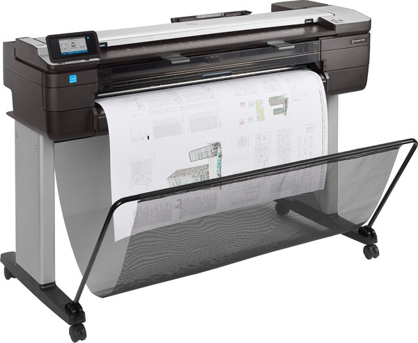 HP DesignJet T830 - 36" monitoimitulostin - v&auml;ri - mustesuihku - 914 x 2770 mm (alkuper&auml;inen) - Rulla (91,4 cm x 45,7 m), 914 x 1897 mm (media) - jopa 0.42 min/