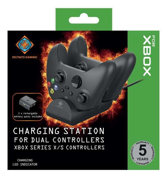 Deltaco Gaming Xbox Series X charging station for dual controllers