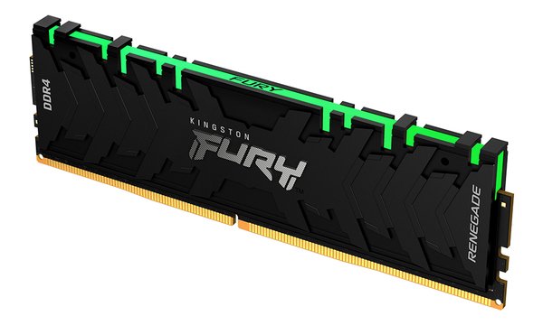 Kingston Fury Renegade RGB 16 Gt (1 x 16 Gt) DDR4 3600MHz, CL16 -muisti, Musta