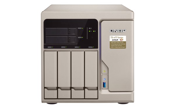 Qnap TS-677-1600-8G, 8x h&aring;rdiskplatser - NAS-server