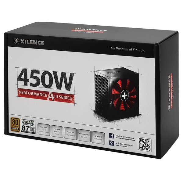 Xilence Performance A+ III XP450R11 450 W - Power supply, 80 Plus Bronze