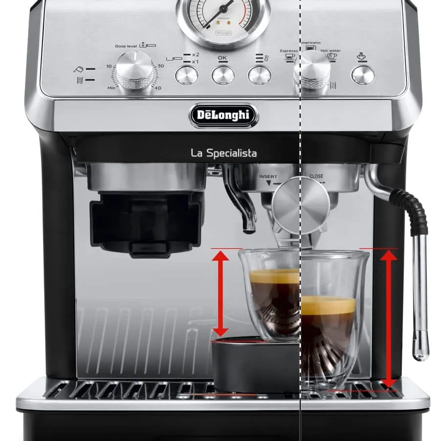 Delonghi La Specialista Arte - espresso machine, Black, Stainless steel