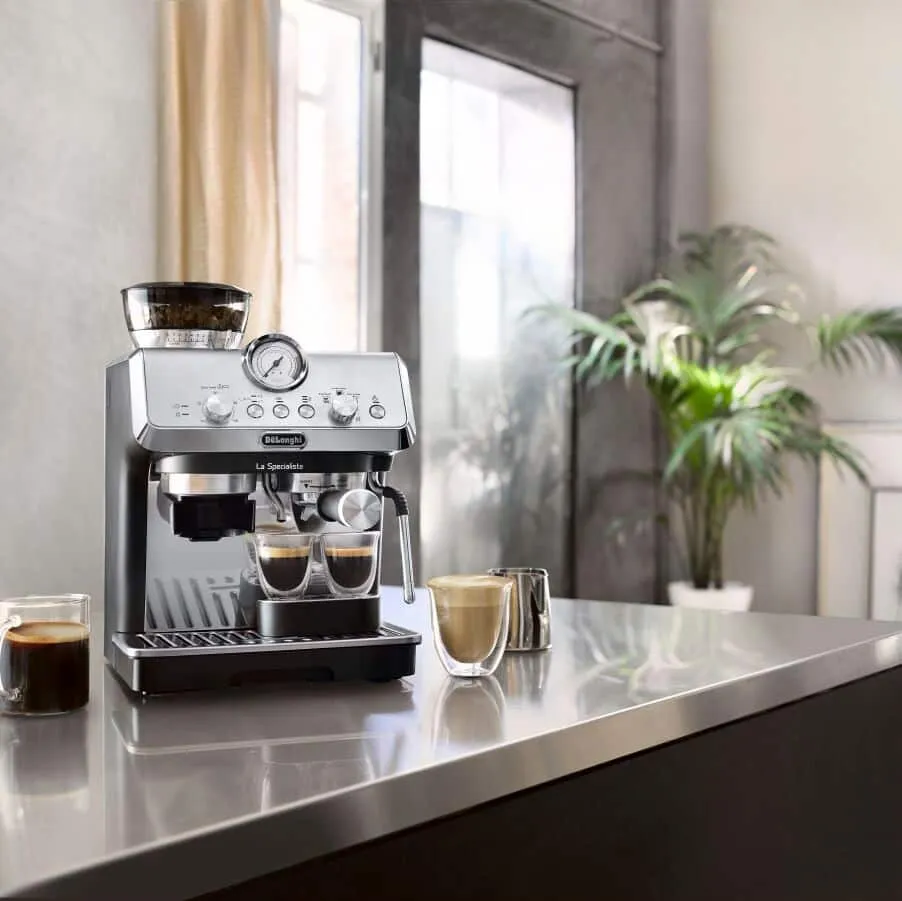 Delonghi La Specialista Arte - espresso machine, Black, Stainless steel