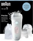 Braun Silk&middot;&eacute;pil 5 SE5-060 v&aring;t- och torrakning epilator, vit/rosa