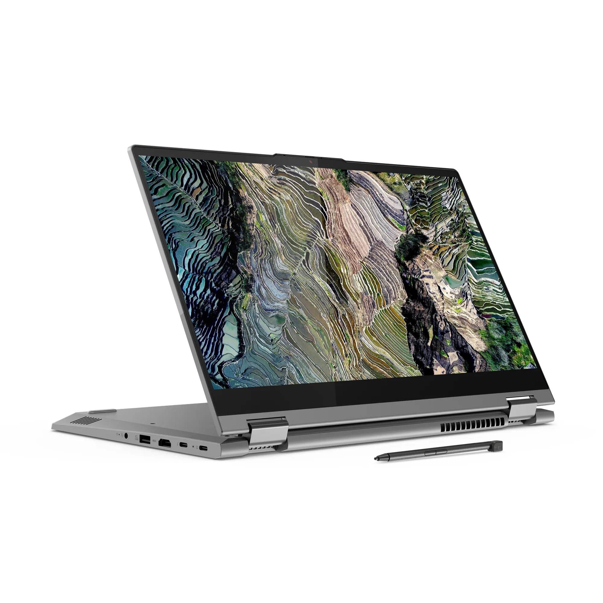 Lenovo ThinkBook 14s Yoga G3 IRU 14" i7-1355U, 16 Gt, 512 Gt, Win 11 Pro -kannettava, harmaa